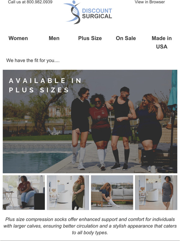 Find Your Perfect Fit: Compression Socks in Plus Sizes Await!. Plus 10% OFF