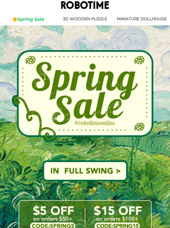 SPRING SALE IN FULL SWING