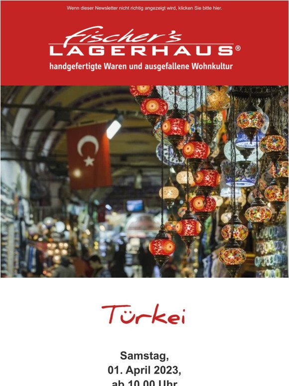 Container-Ankündigung 'Türkei' am 01.04.2023