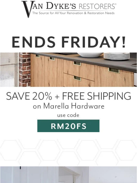 Ending Friday! — 20% Off + Free Shipping on Marella Hardware