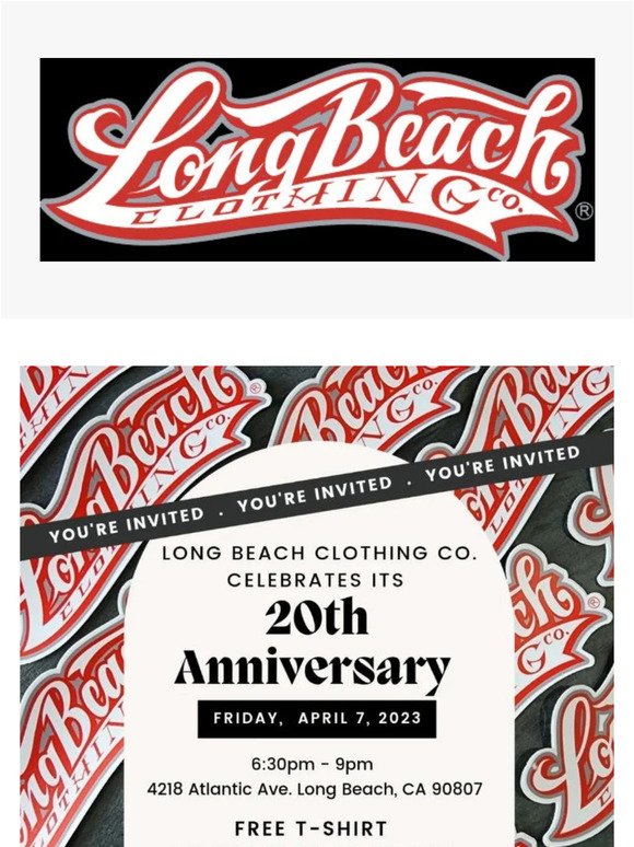 Long Beach Clothing Co. Celebrates Its 20th Anniversary