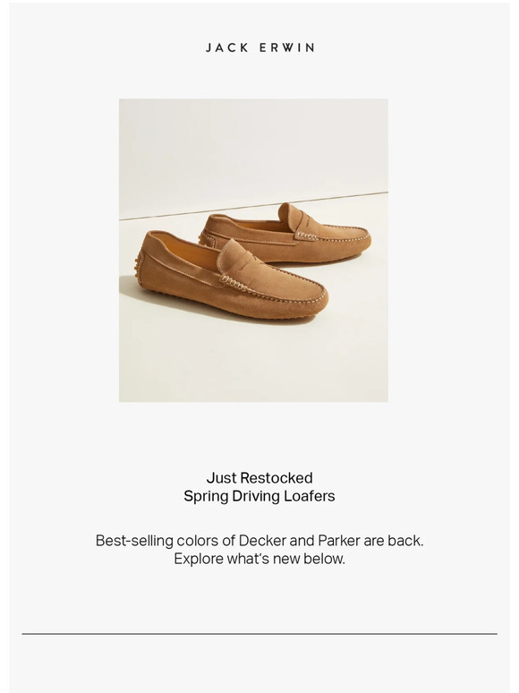 Back in Stock: Men’s Parker & Decker