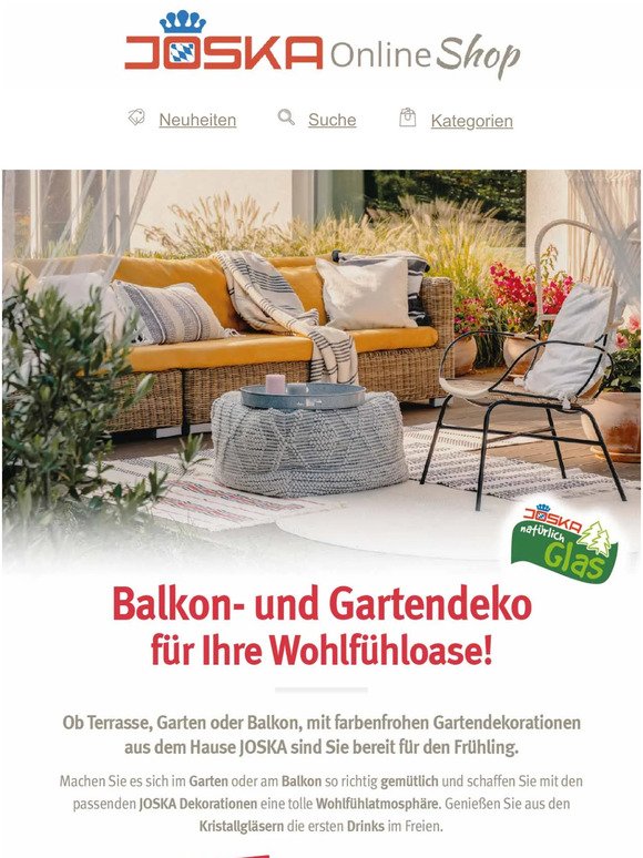 ➜ Balkon- und Gartendeko für Ihre Wohlfühloase!