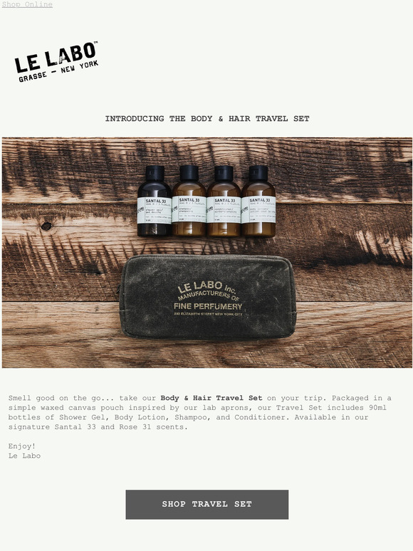 Introducing the Body & Hair Travel Set