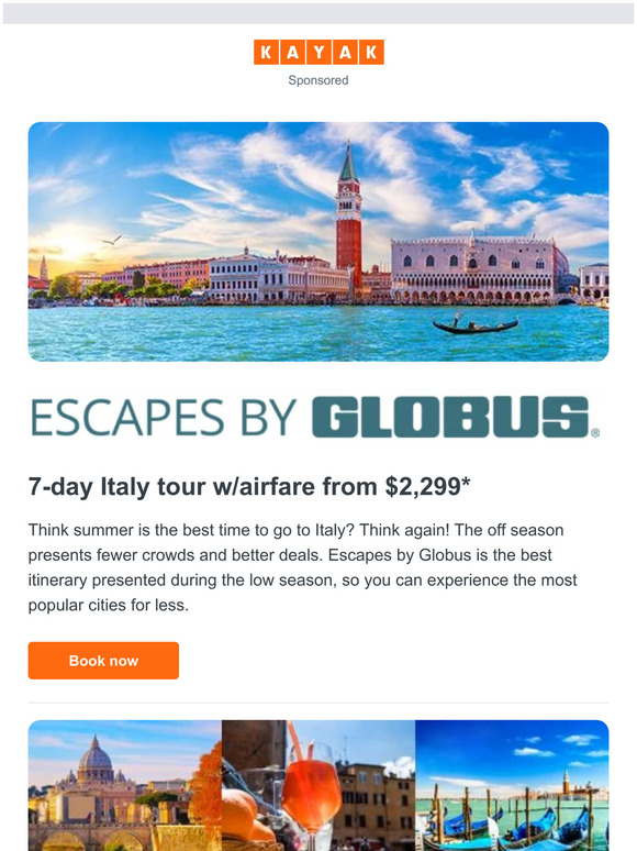 Italy tour w/air from $2,299 ✈