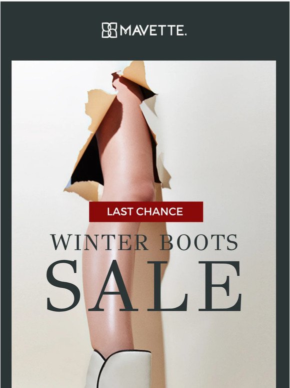 Winter Boots Sale Ends Tomorrow!