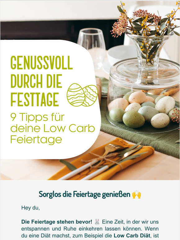 9 Tipps für deine Low Carb Feiertage 🧁