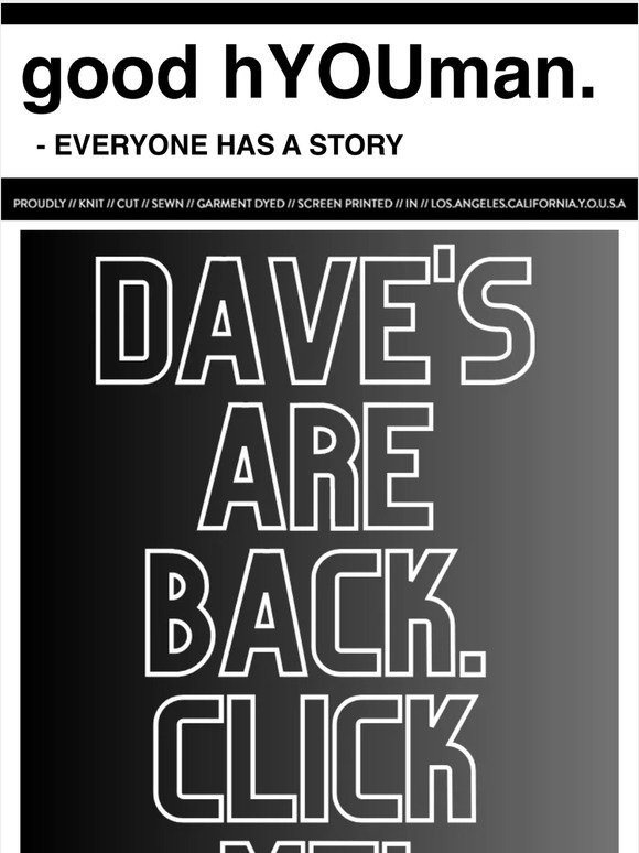 DAVE DAVE DAVE DAVE. BACCCCK!🚨