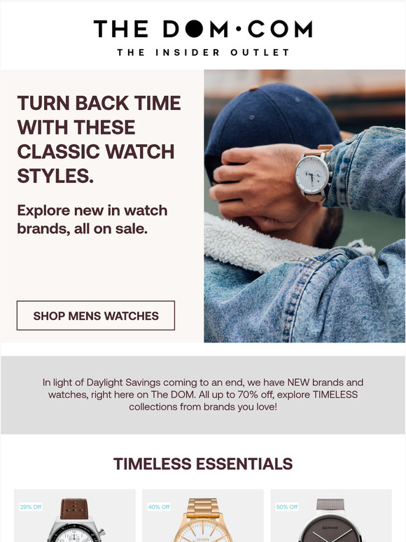 Just Dropped! New Watch Brands for Daylight Savings
