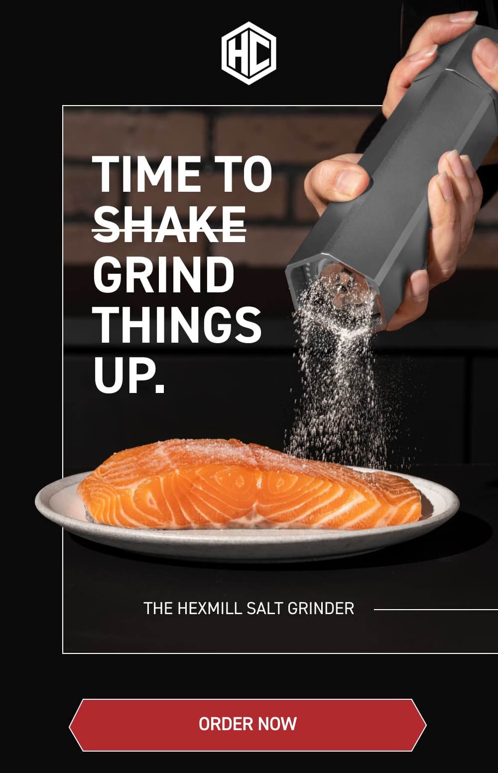 HexMill Salt and Pepper Grinder Set