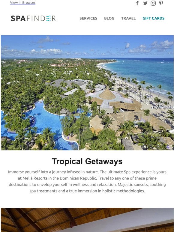 ✈️ Dominican Spa Trip! Pack your bags for Spafinder Tropical Getaways 🏝️