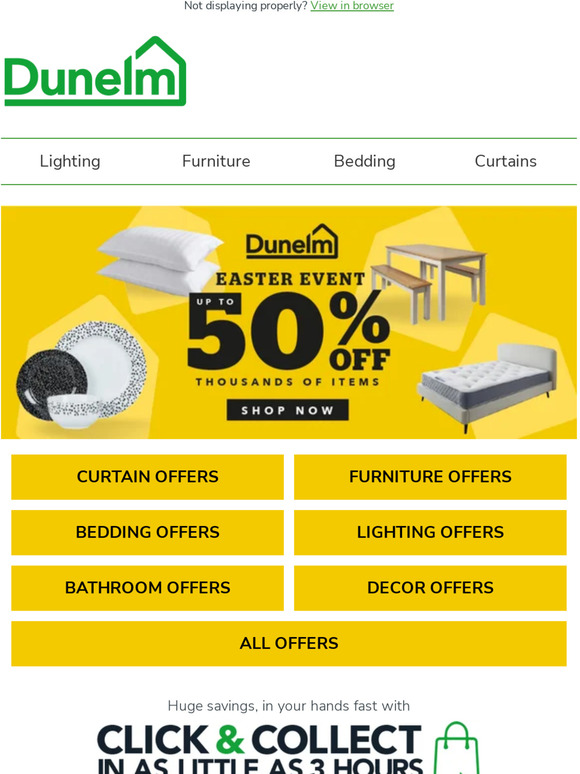 Dunelm Up to 50 off thousands of items Milled