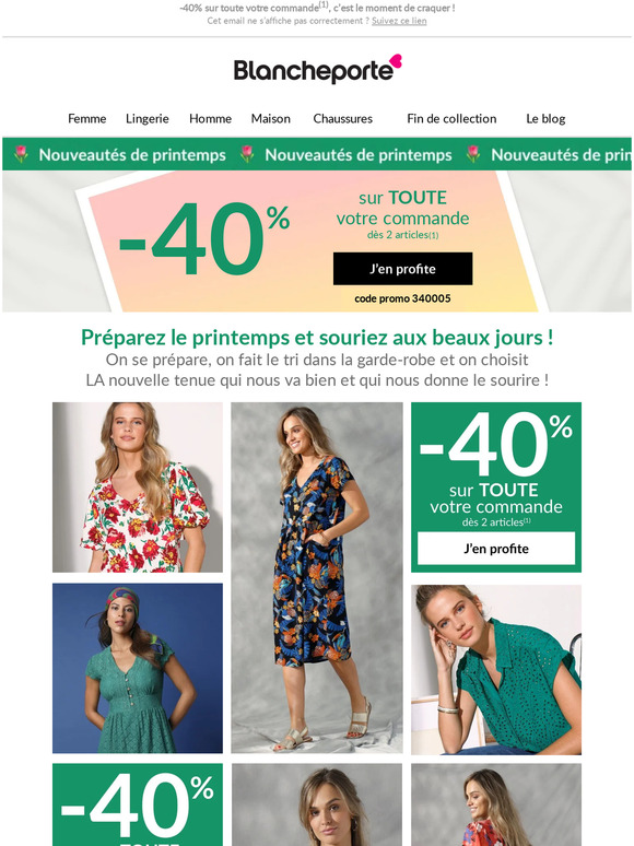 Des nouveautés en mode femme à prix réduit, c’est ici.