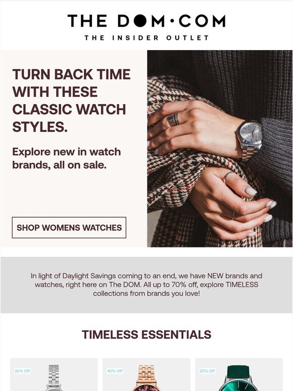 Time to save! New Watch brands for Daylight Savings