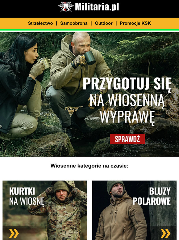 Odzież i sprzęt taktyczny na wiosenne aktywności 🏕️🏞️