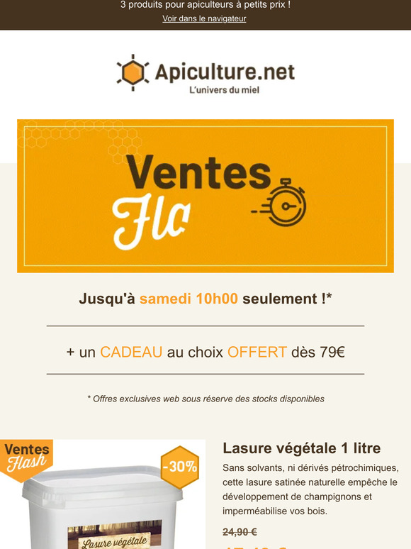☆ Ventes Flash 48h : -30% sur la lasure végétale ☆