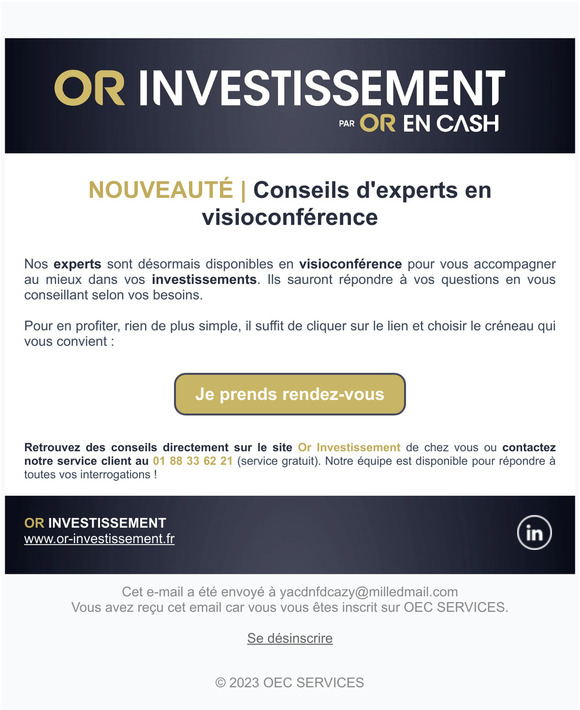 Nouveau | RDV Visio Conseils d'experts