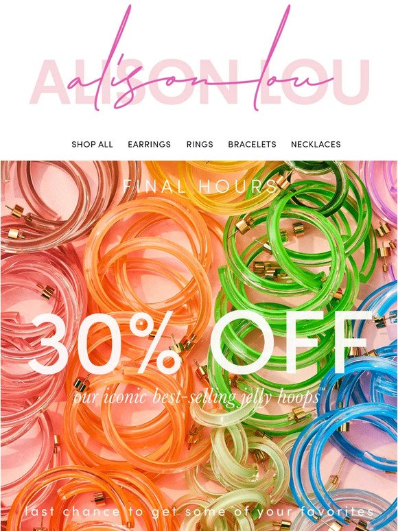 FINAL HOURS: 30% OFF JELLY HOOPS™