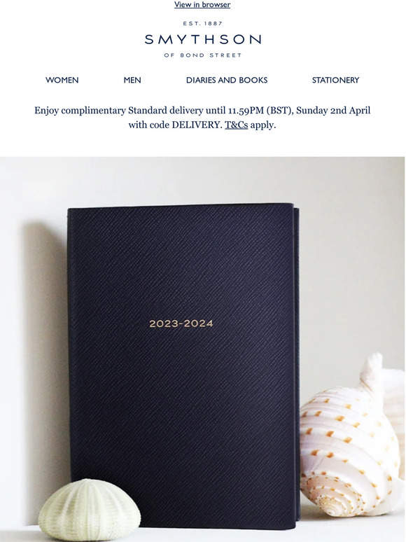 Smythson: It's Back: The Evergreen Refillable Notebook