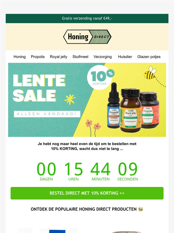 Hi, laatste kans op 10% KORTING 🌷