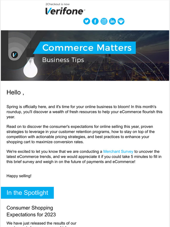 Your Commerce Matters Newsletter Is Here – March Edition