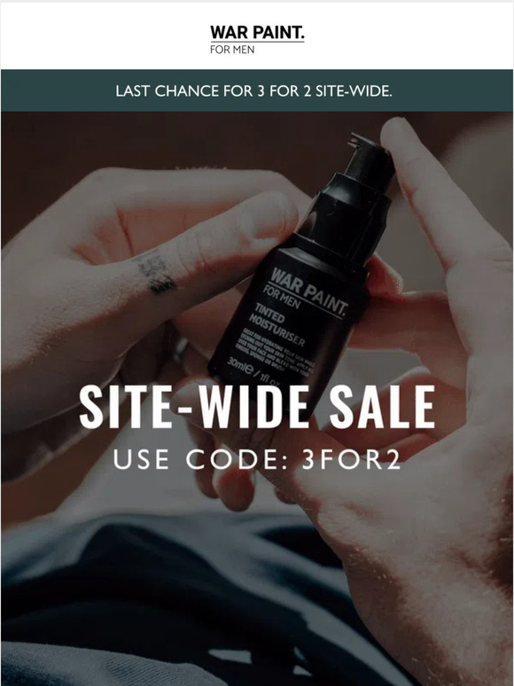 Site-wide sale expiring soon.