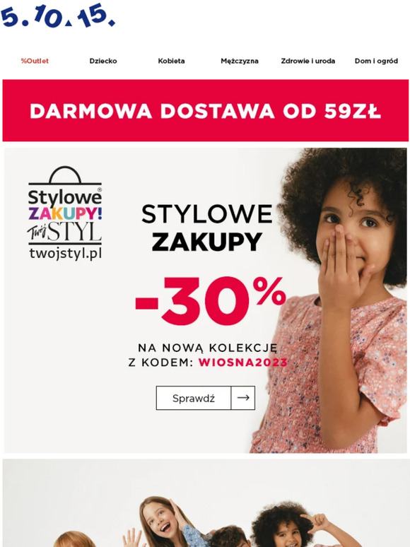 Aż 30% rabatu! Stylowe Zakupy START! 🛍️ Użyj kodu: WIOSNA2023