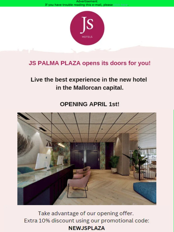 🔛 🎉 ¡JS PALMA PLAZA opens its doors!