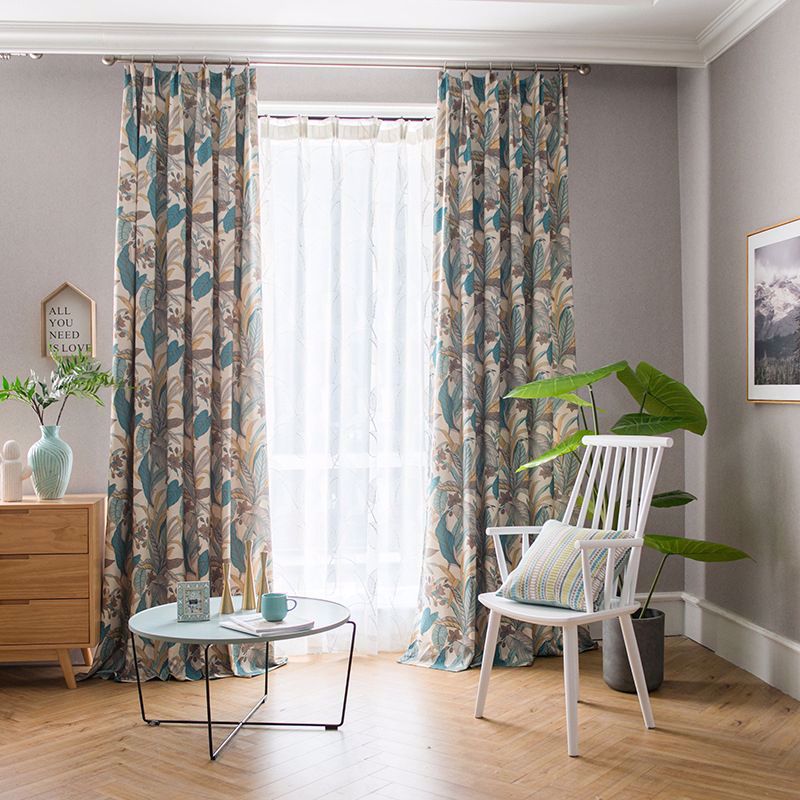 Plant Printed Curtains