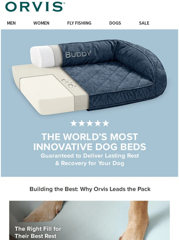 Orvis We've been building the world's best dog beds for more than 40
