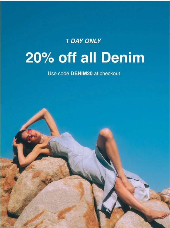 🚨 20% ALL DENIM 🚨