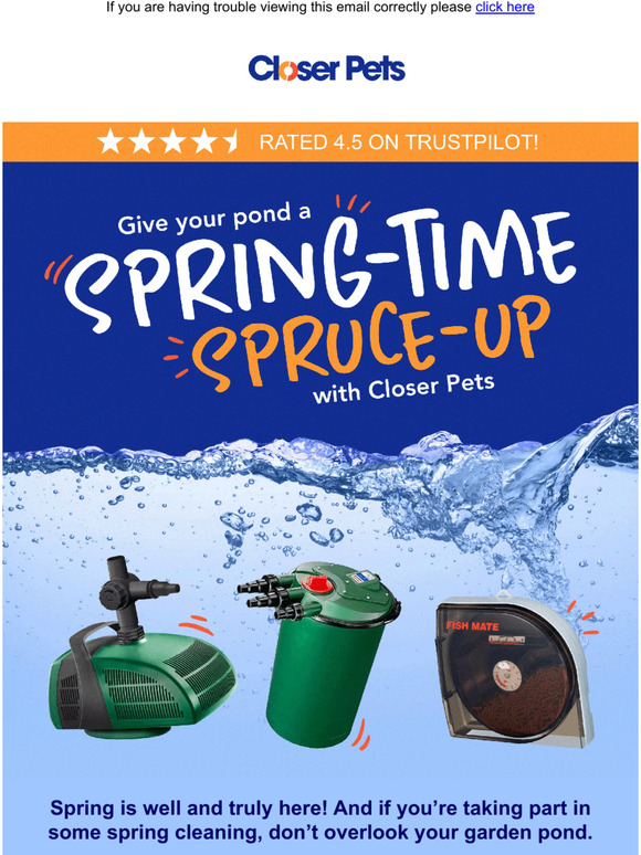 Aquatic fans - Give your pond a spring-time spruce-up!