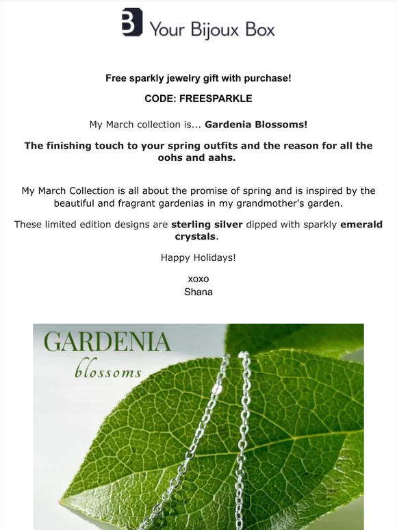 🚨 LAST CHANCE - Get a free gift with the March Gardenia Collection! 🌸