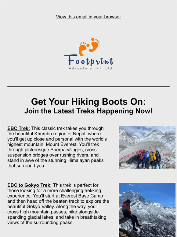 Join the Latest Treks Happening Now!