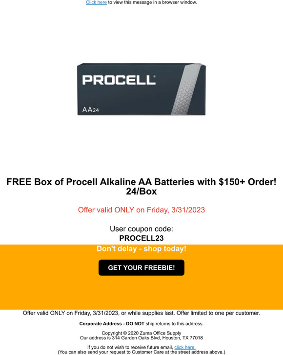 Zuma Office Supply Ready. Set. Freebie! Milled