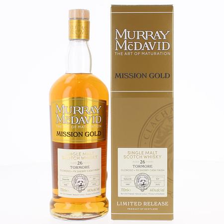 Tormore 26 Year Old Mission Gold Single Mlat Scotch Whisky - 70cl 44.1