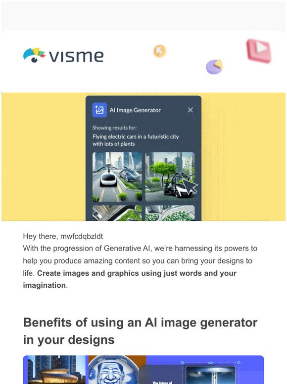 🖼️ NEW: Create beautiful AI-generated graphics with Visme