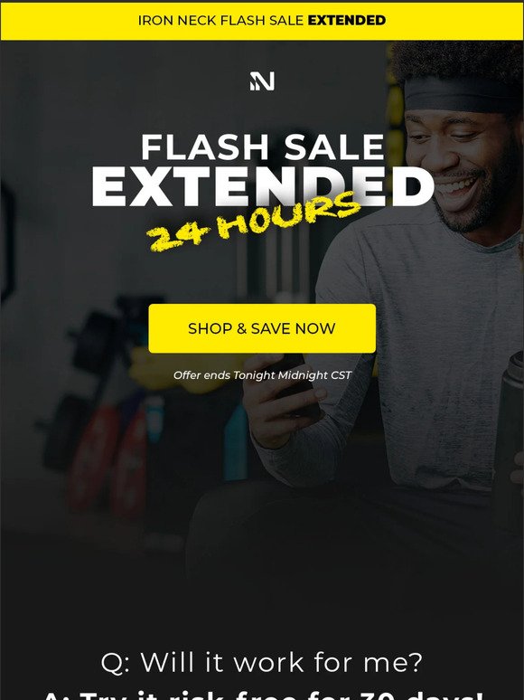 UP TO $100 OFF SALE EXTENDED