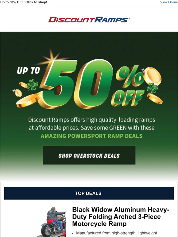 Up to 50% OFF! These deals are GOLDEN.☘️