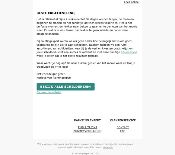 Lekker buiten schilderen! 🎨