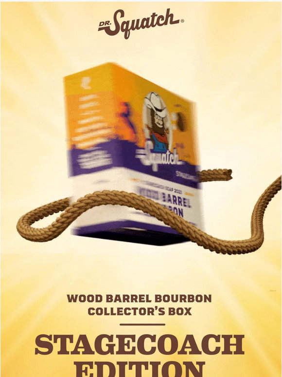 Dr. Squatch Stagecoach 2023 Wood Barrel Bourbon Soap (Limited Edition)
