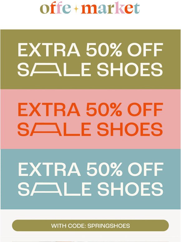 💗 Extra 50% off SALE SHOES!! 💗