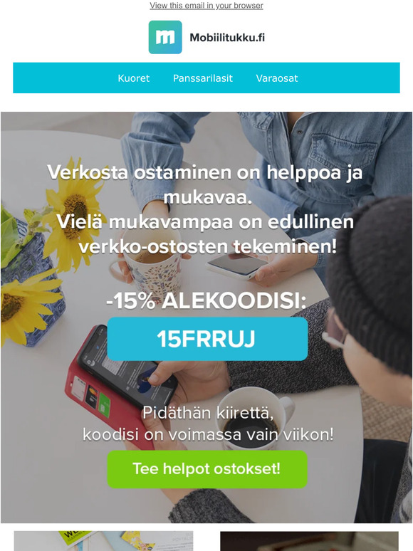 Panssarilasit -15% 🚨 Suojakuoret -15% 🚨 Vain sinulle!