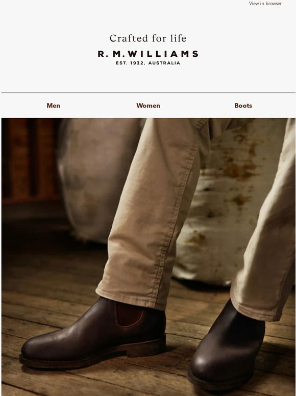 Another R M Williams Comfort Craftsman! In Beautiful Caramel
