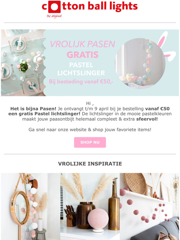 Gratis pastel lichtslinger!