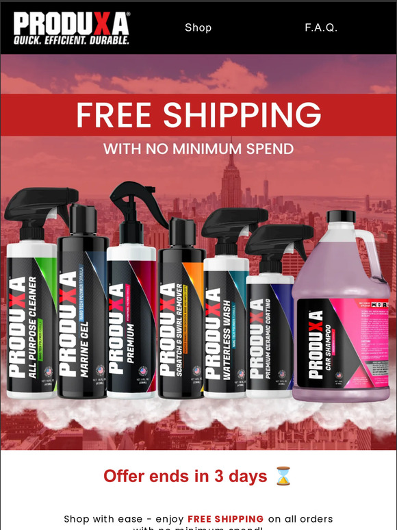 FREE SHIPPING on all orders today! 📦