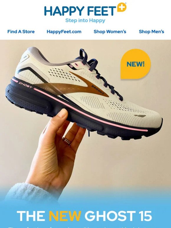 Brooks Running:  The perfect base for running, walking, and everything in between.