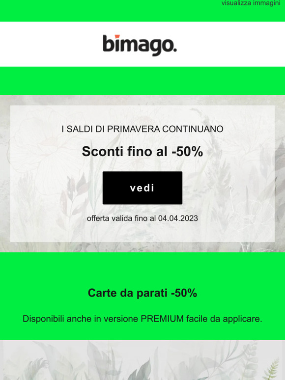 Sconti fino al -50% 🌸 🌸 🌸 I saldi di primavera continuano