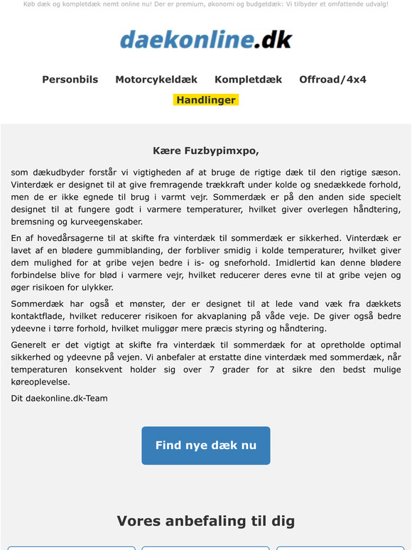 Skift til sommerdæk - klar til sol og varme!