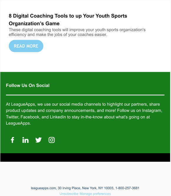 The LeagueApps Youth Sports Highlight Reel